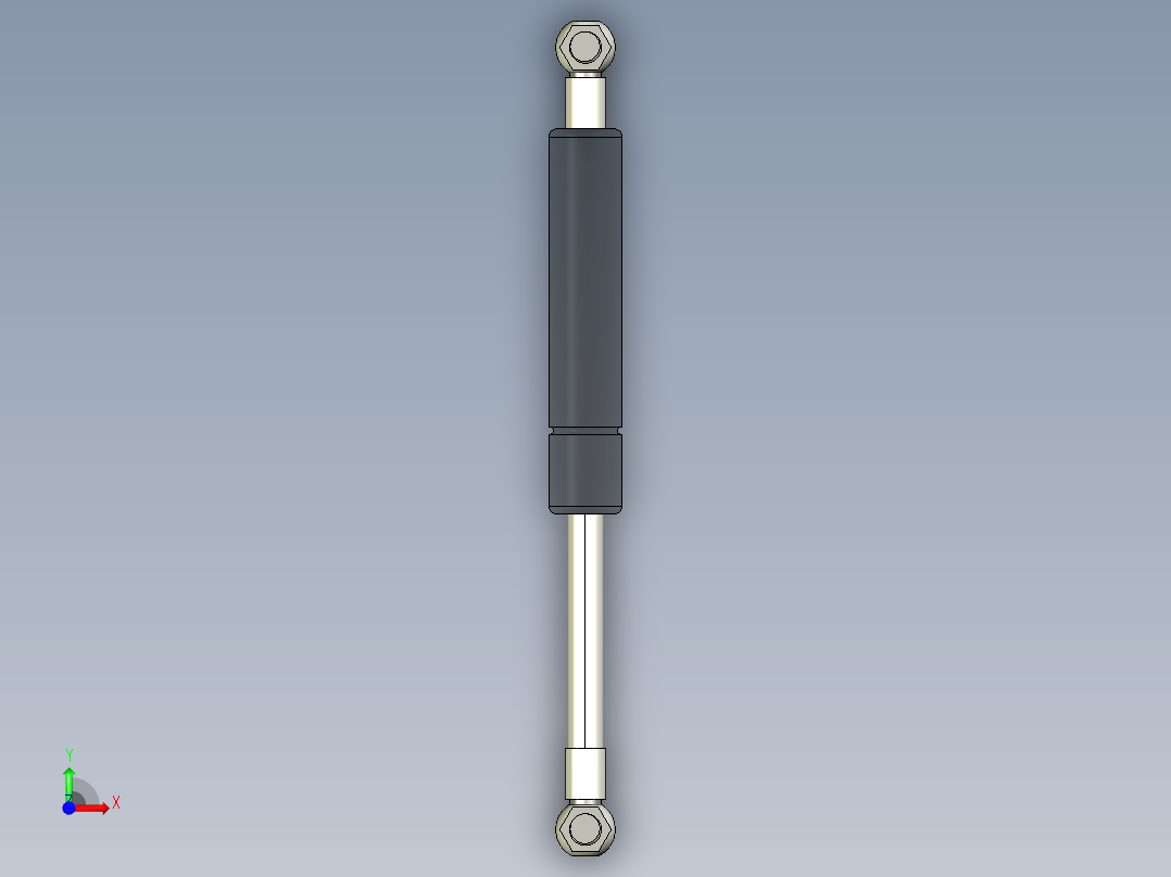 Q气压弹簧B310000036(12KG L195 和尚頭 進口)前视图