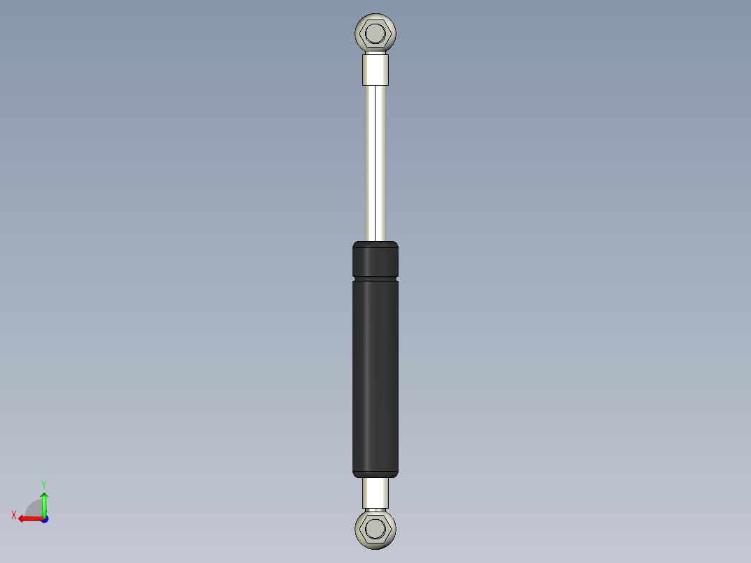 Q气压弹簧B310000047(35KG L195 和尚頭)后视图