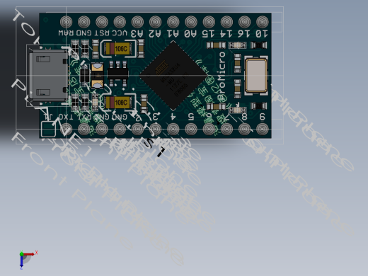 电路板arduino-pro-micro SW STP俯视缩略图