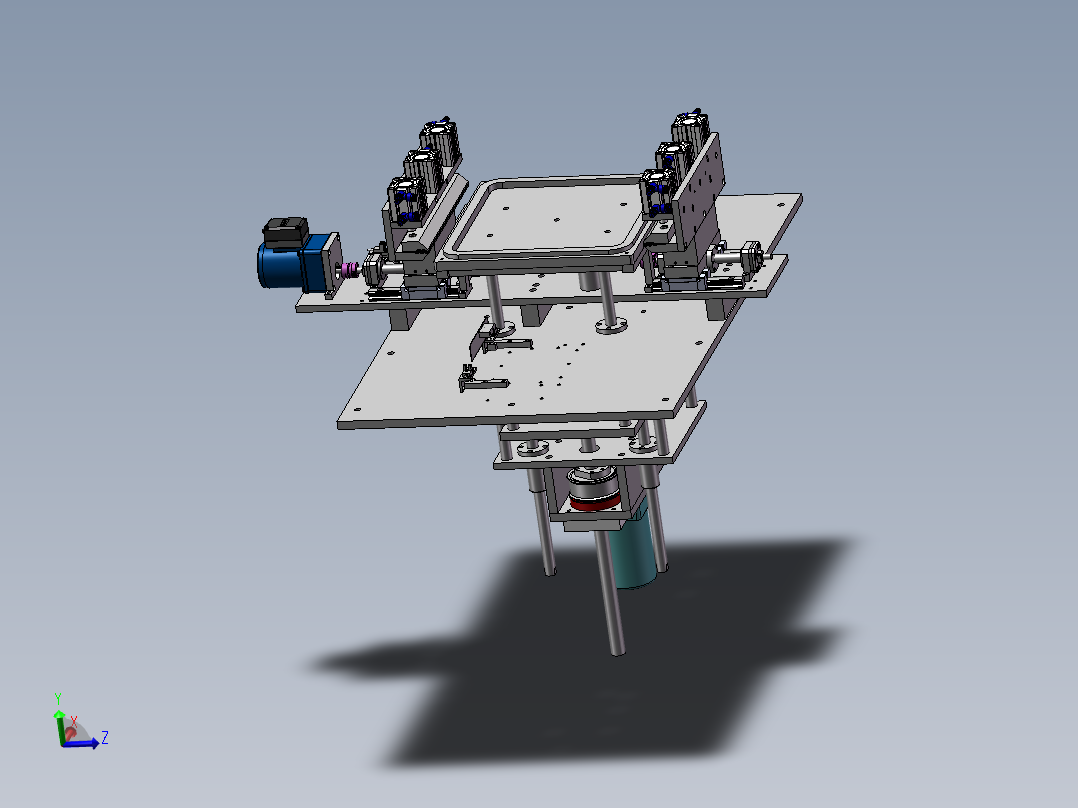 自动丝印设备（sw18可编辑+工程图+Bom)