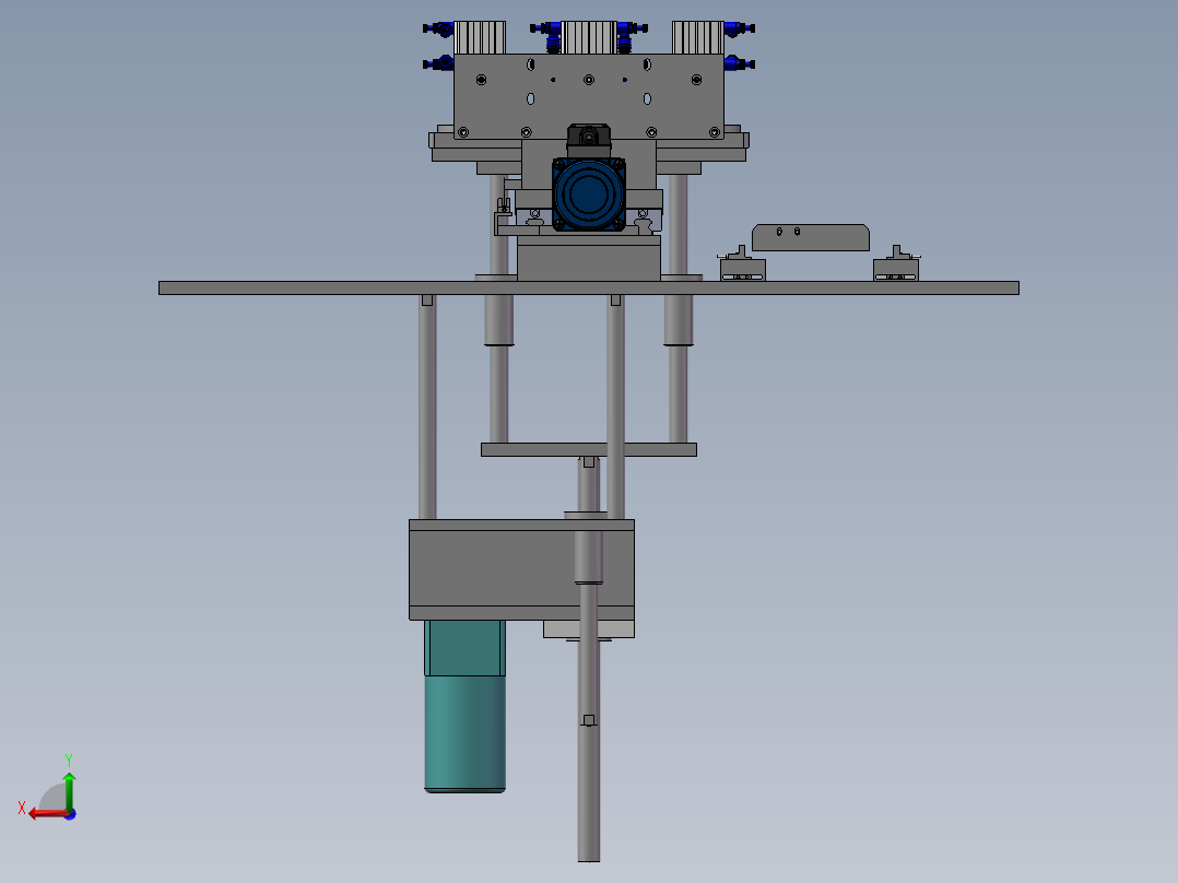 自动丝印设备（sw18可编辑+工程图+Bom)后视图