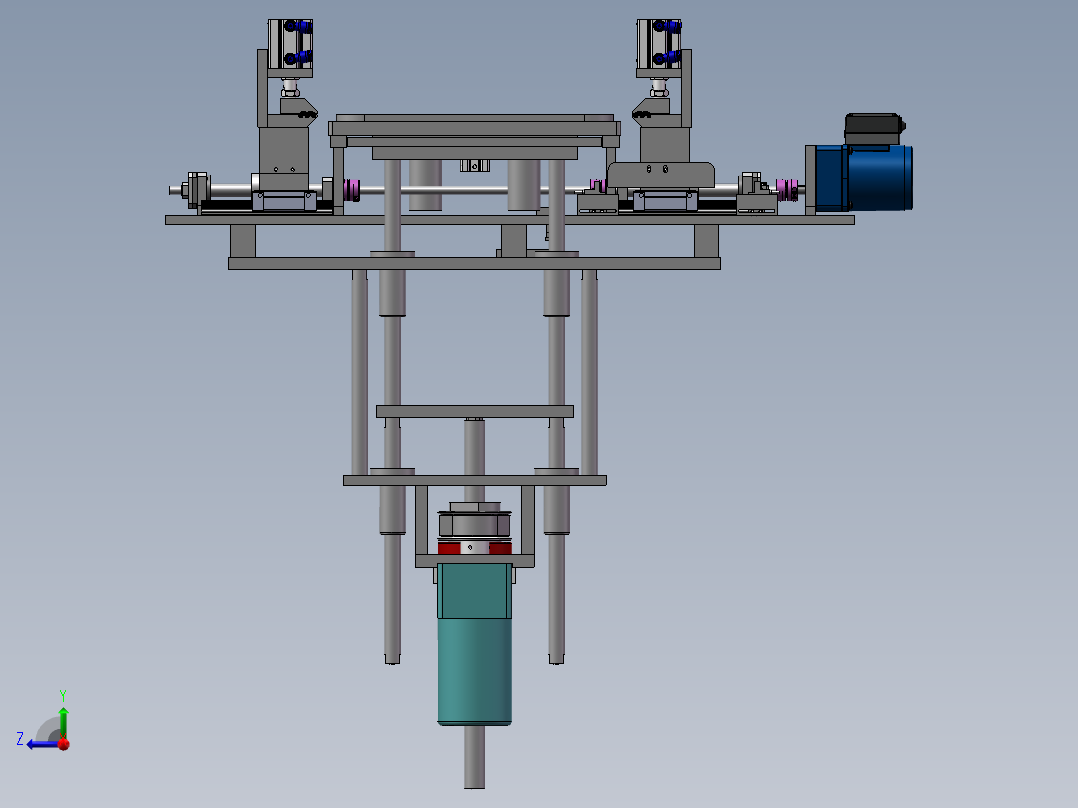 自动丝印设备（sw18可编辑+工程图+Bom)右视图