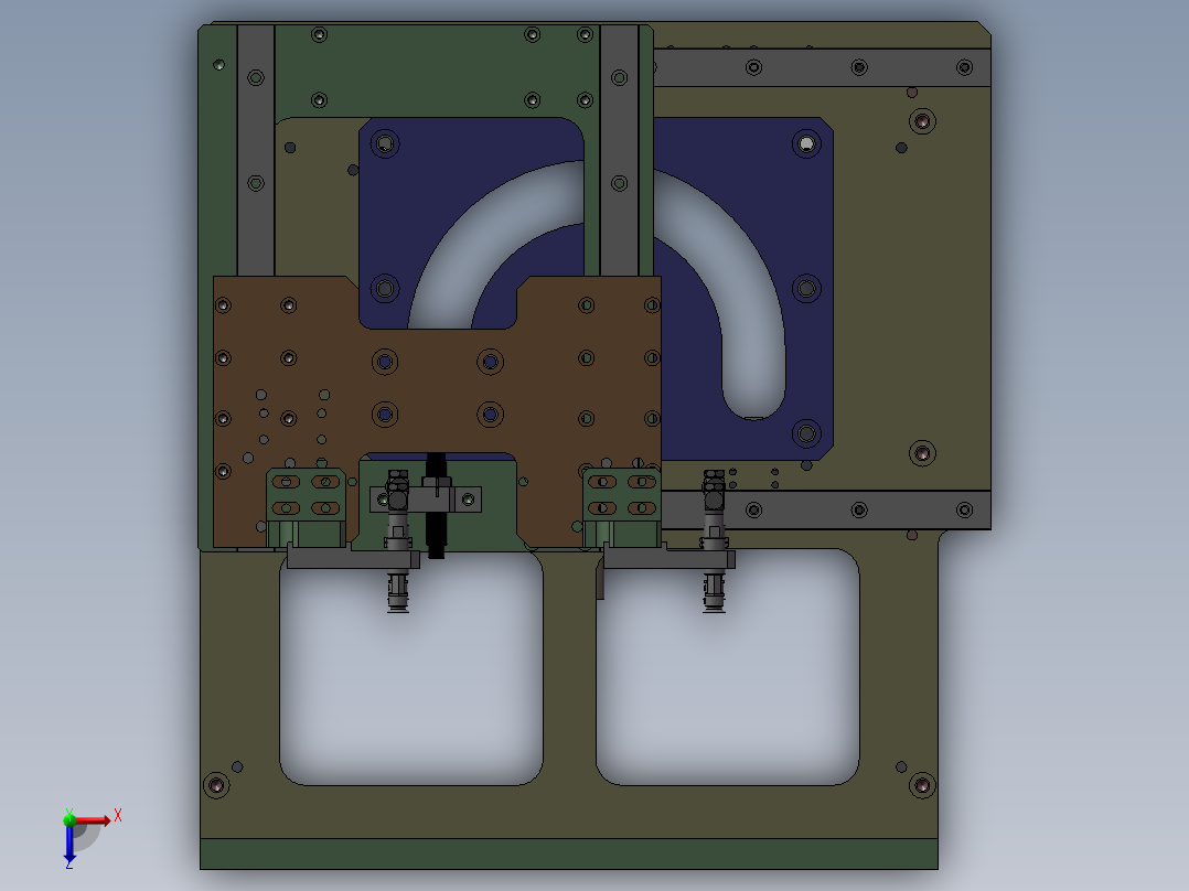 凸轮（ppu）机械手俯视图
