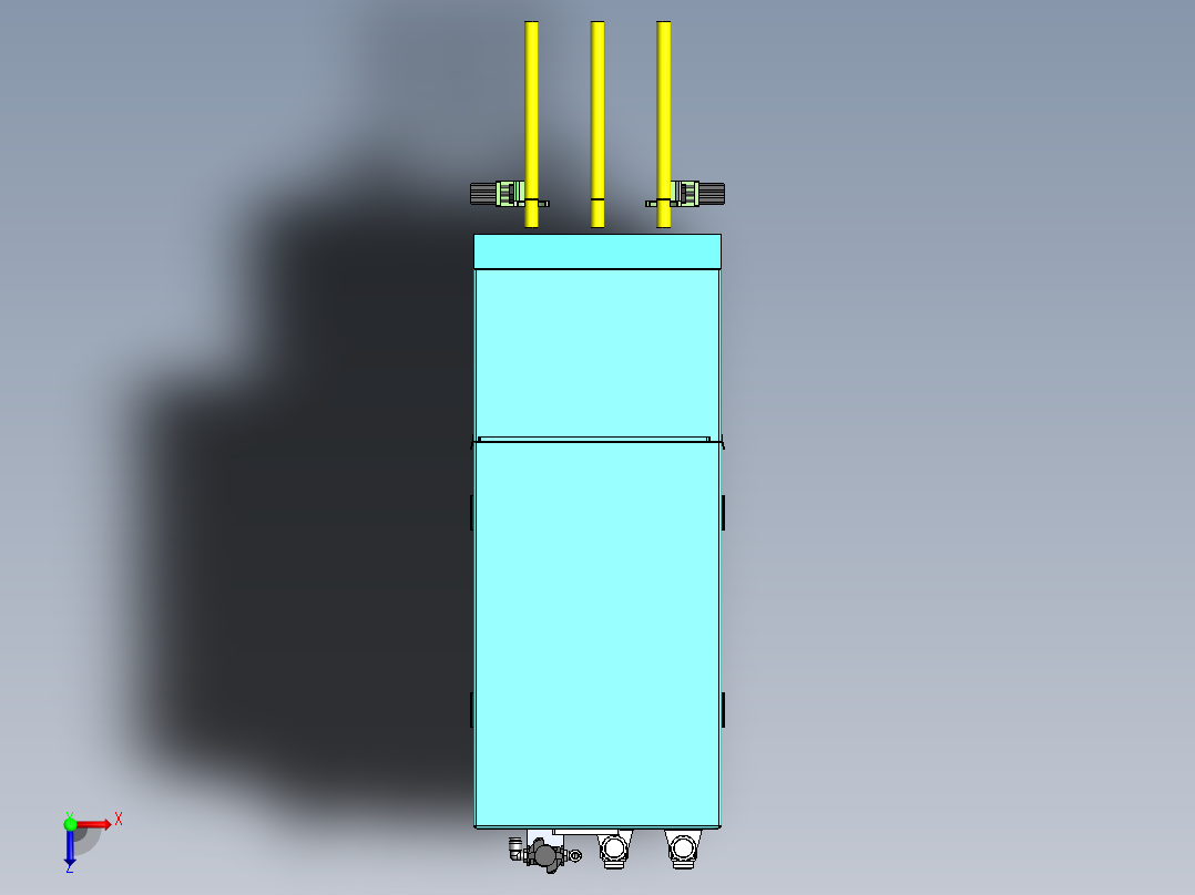 360°激光除铝箔机sw24可编辑俯视图