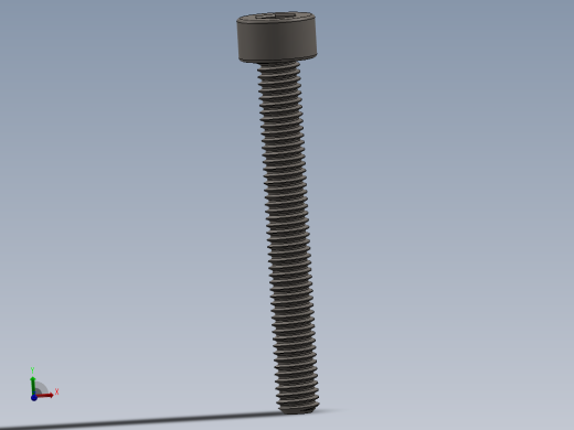 Screw_DIN_912_M3x25F_A2.SLDPRT公制内六角螺钉