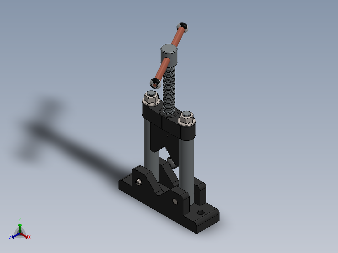 A0002456-管式组件管钳正等轴测图