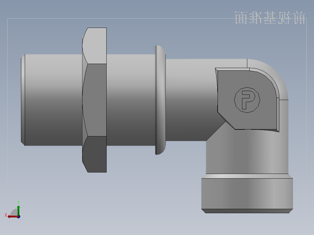 直角过板接头、6D9-30LN后视图