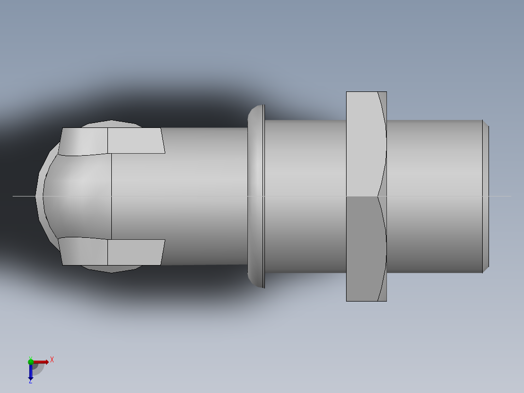 直角过板接头、6D9-30LN俯视图