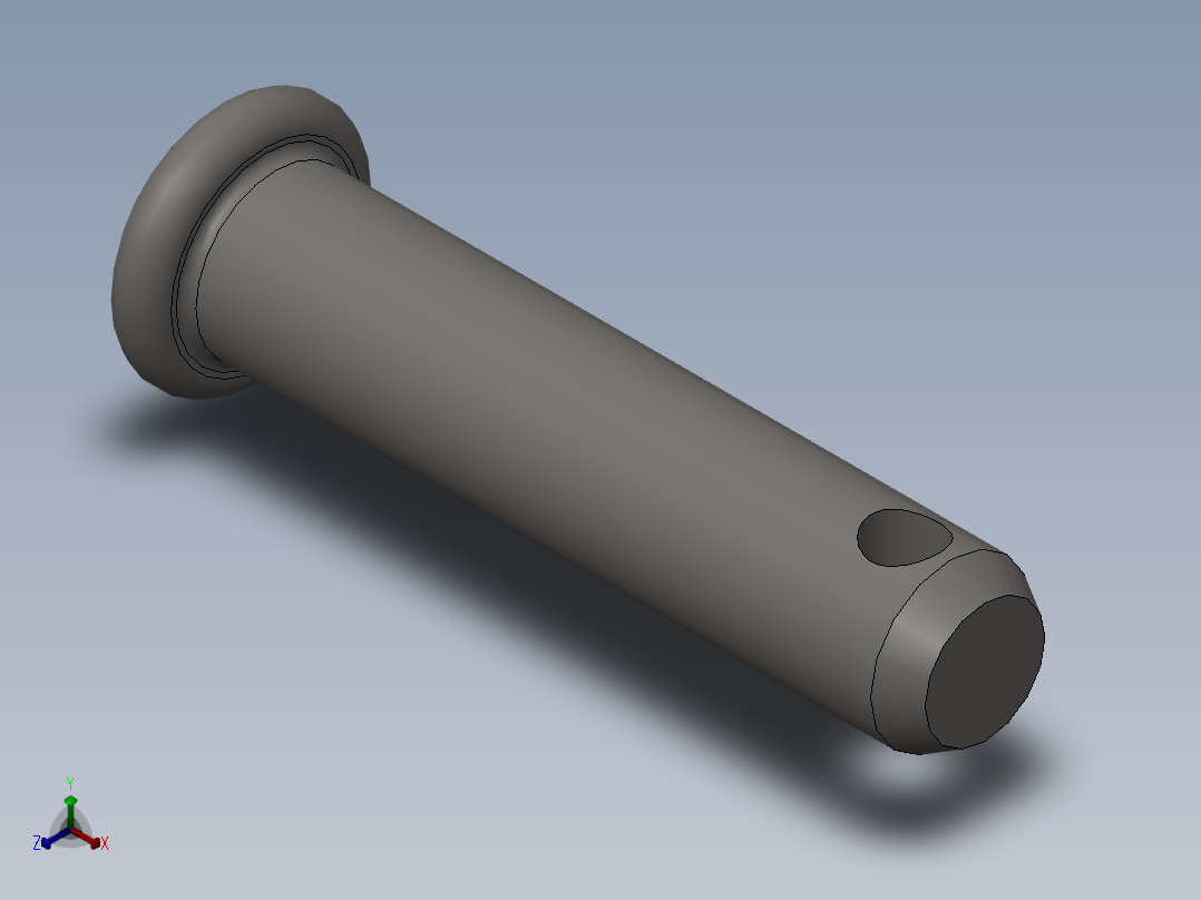 GB882-88 销轴B型8×36正等轴测图