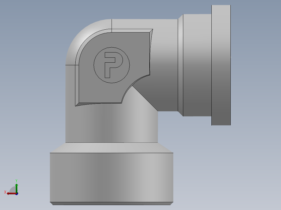 法兰接头、1DFL9-52-20后视图