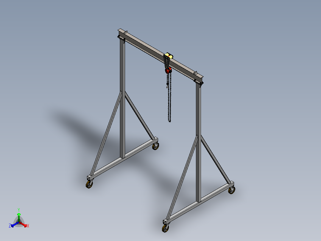 起重机-1(58)正等轴测图