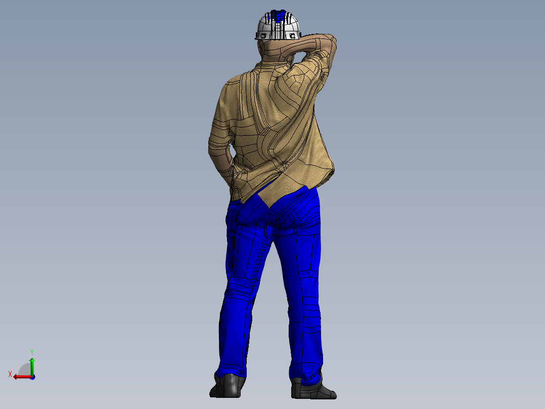 人体模型(39)后视图