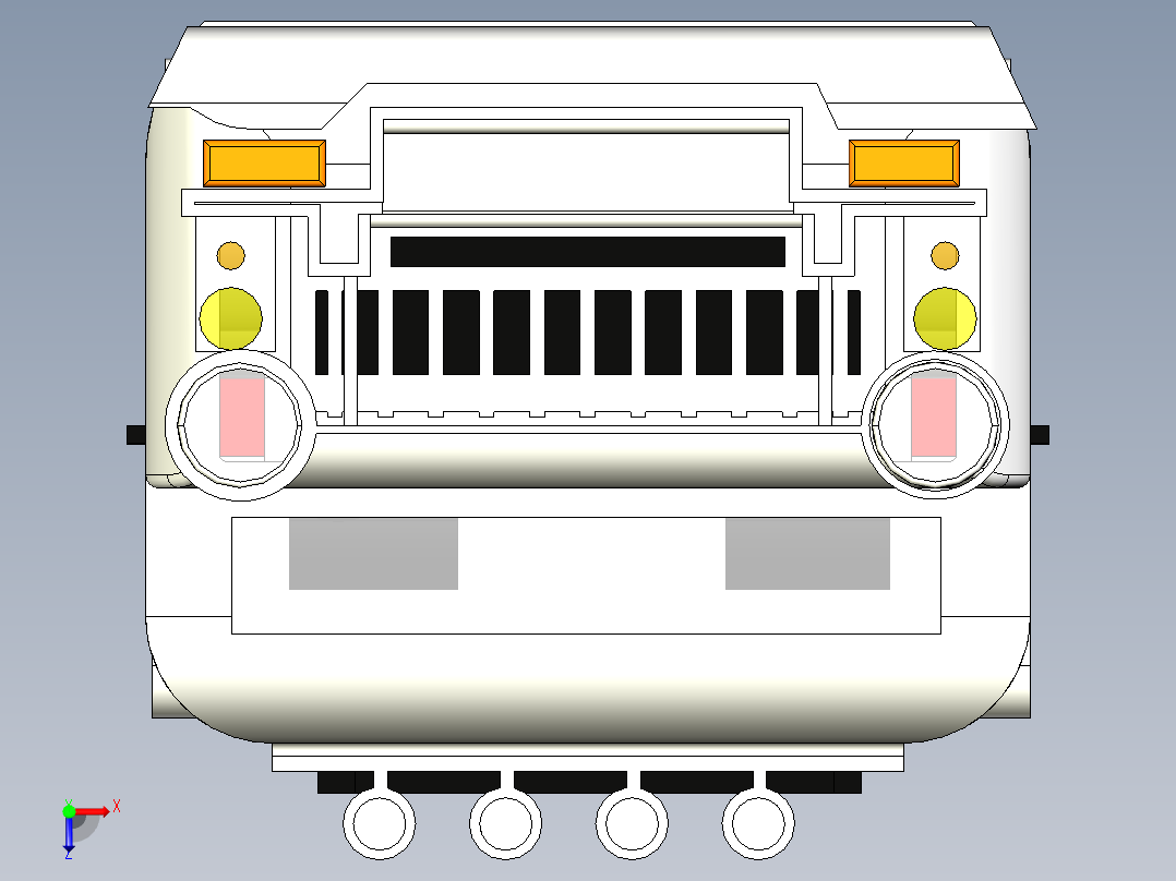 A3003974-吉普车俯视图