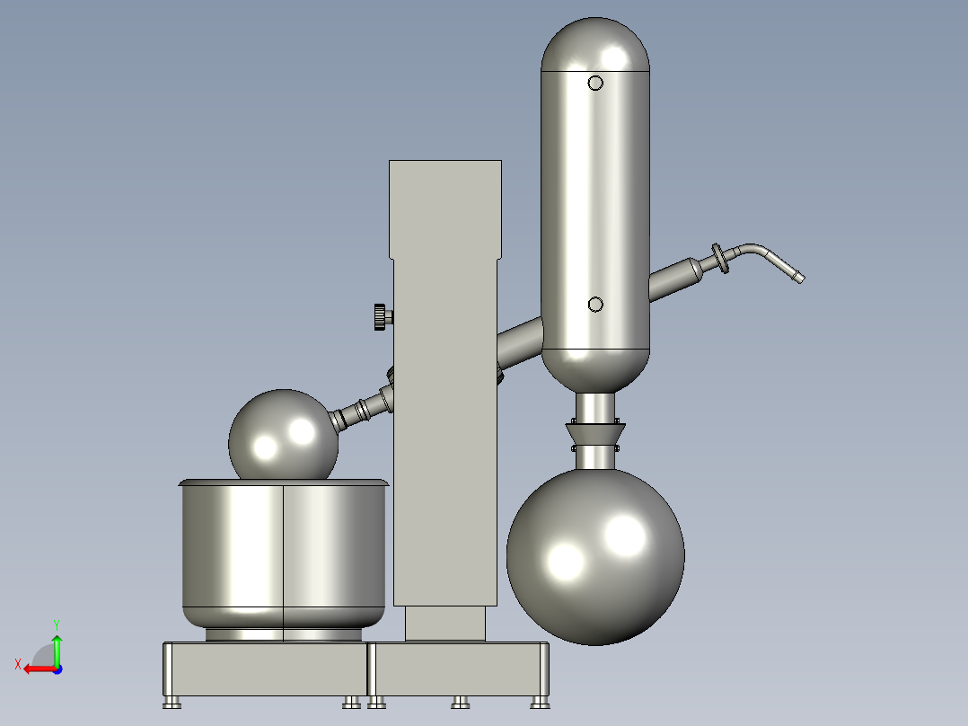 旋转蒸发仪后视图