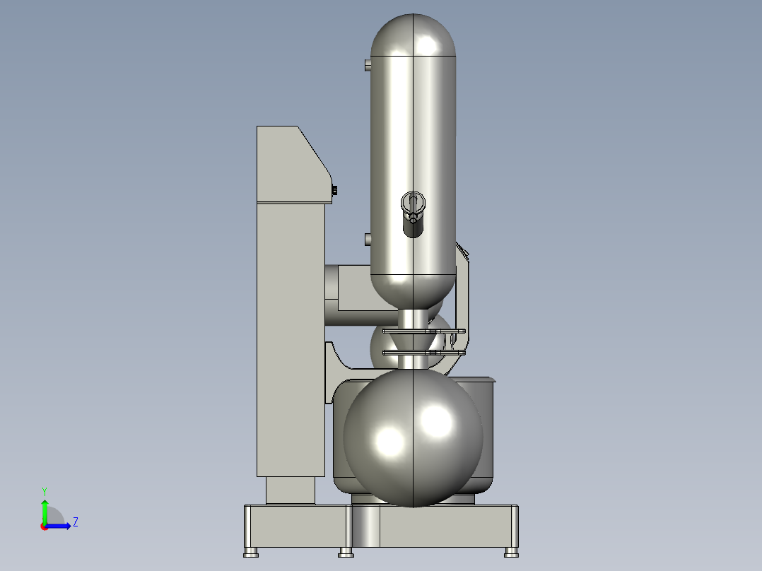 旋转蒸发仪左视图