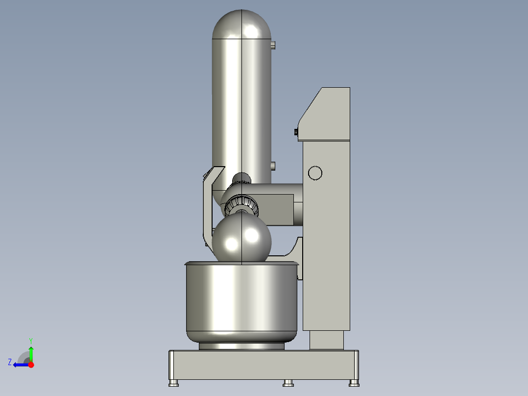 旋转蒸发仪右视图