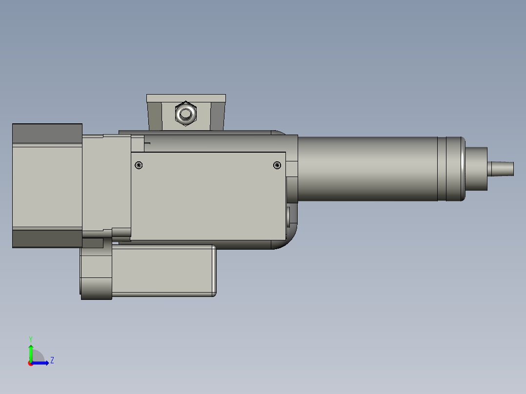 钻孔动力头左视图