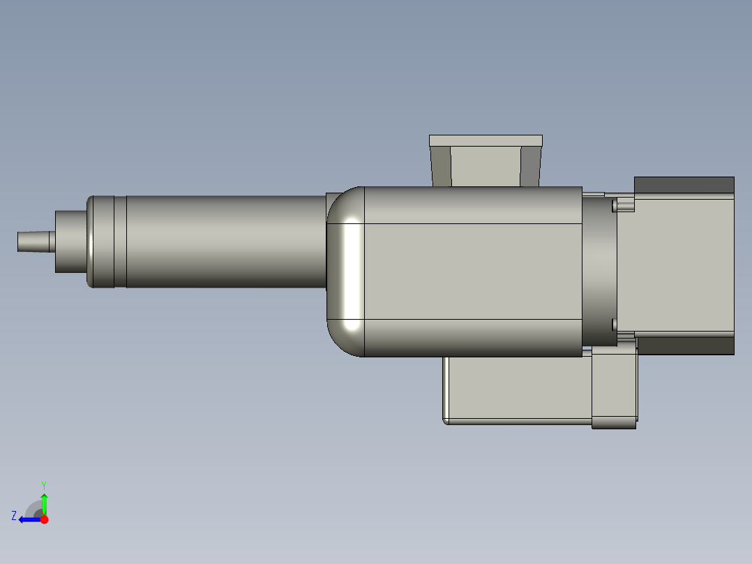 钻孔动力头右视图