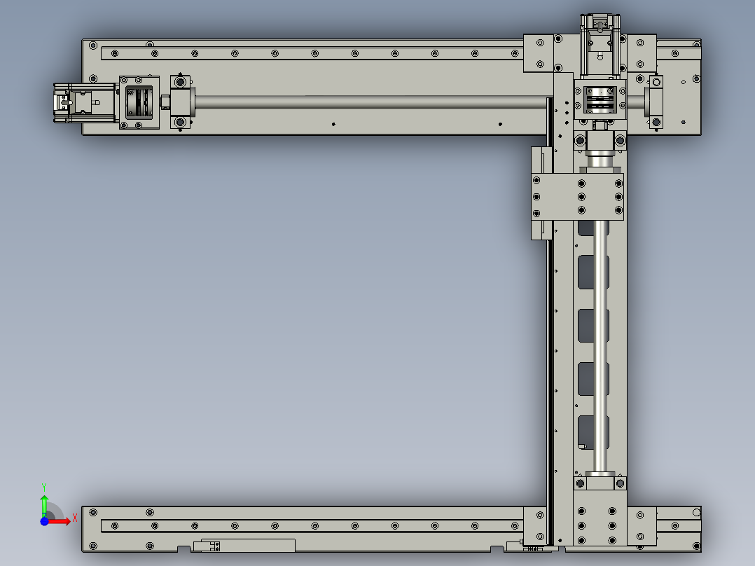 TBJ-XY丝杆滑轨组前视图