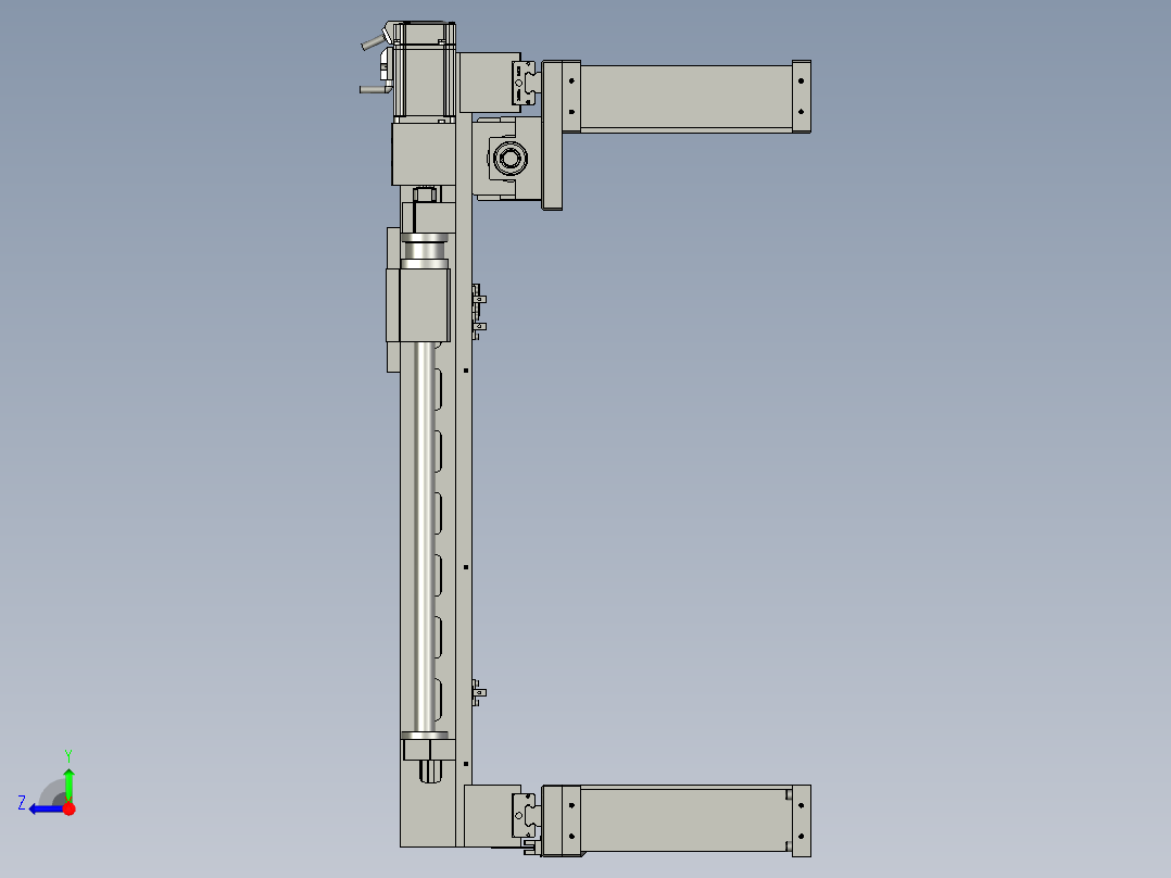 TBJ-XY丝杆滑轨组右视图