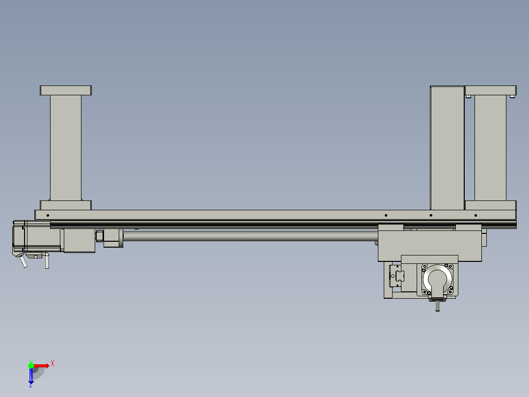 TBJ-XY丝杆滑轨组俯视图