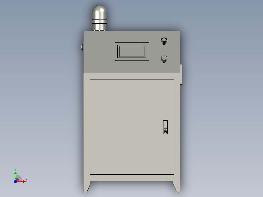 控制柜触摸屏式前视图