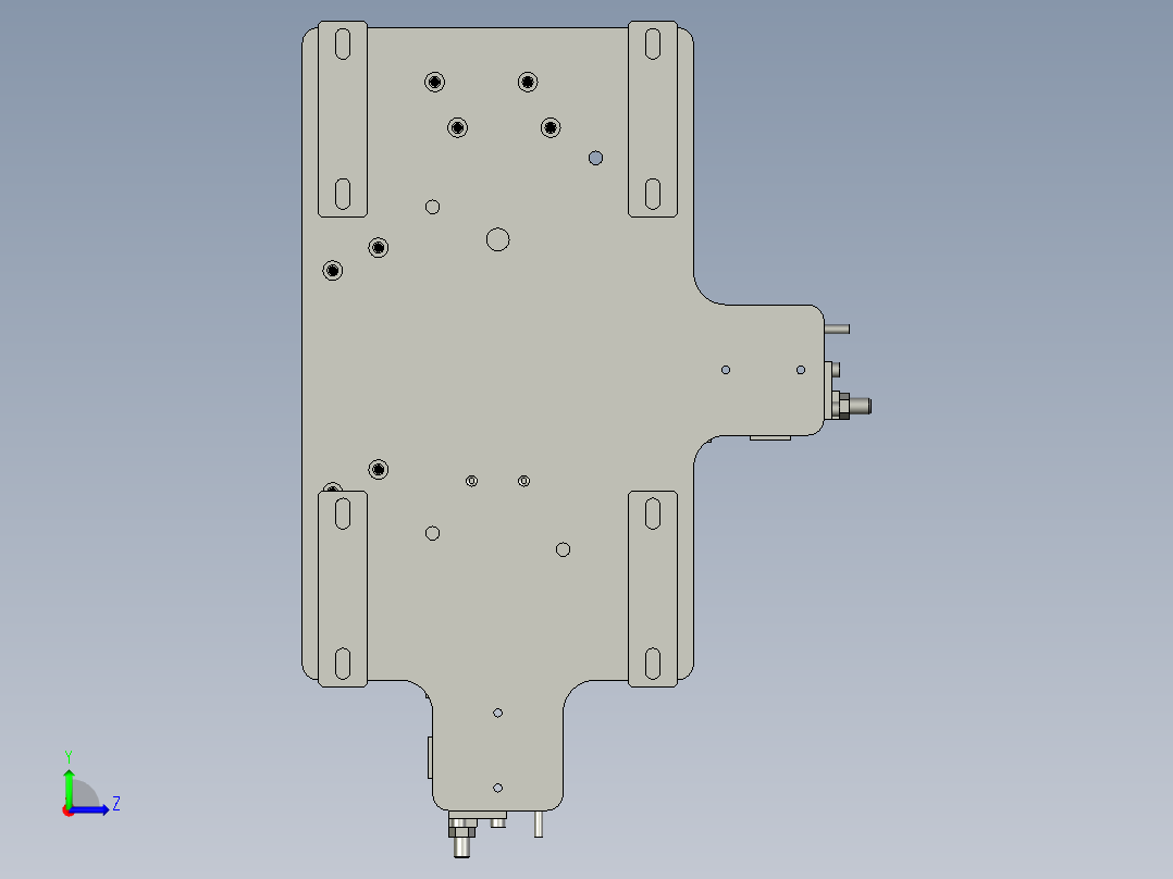 AB-0406-06-08A-ASP二次定位组件左视图