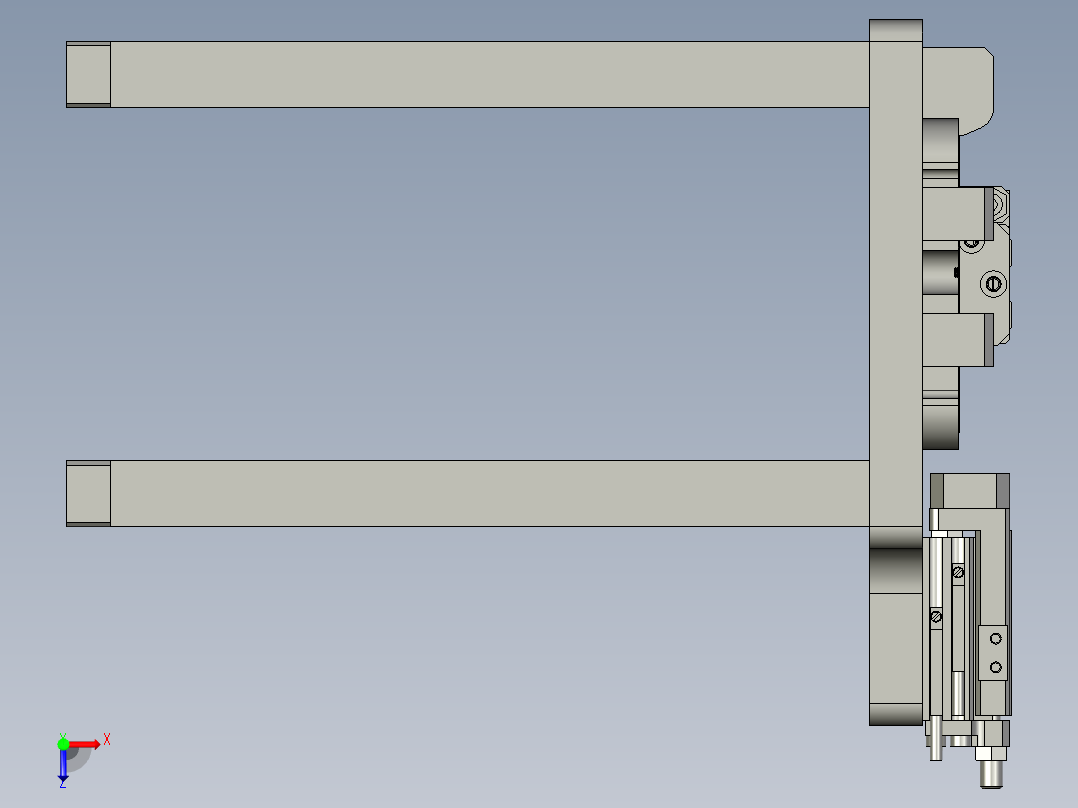 AB-0406-06-08A-ASP二次定位组件俯视图