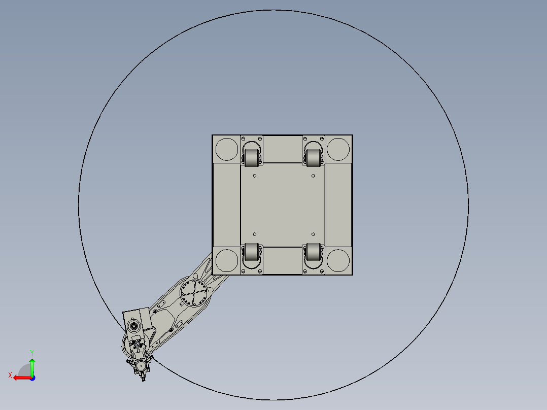 装瓶盖机构后视图
