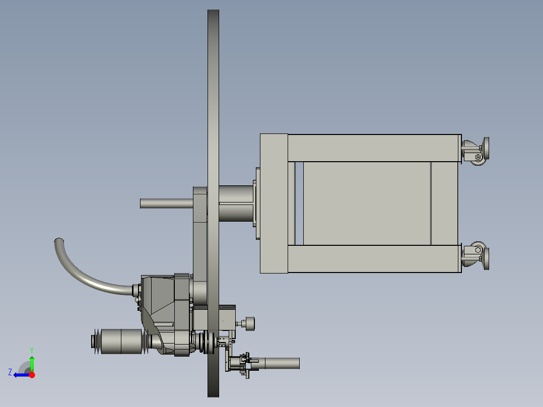 装瓶盖机构右视图