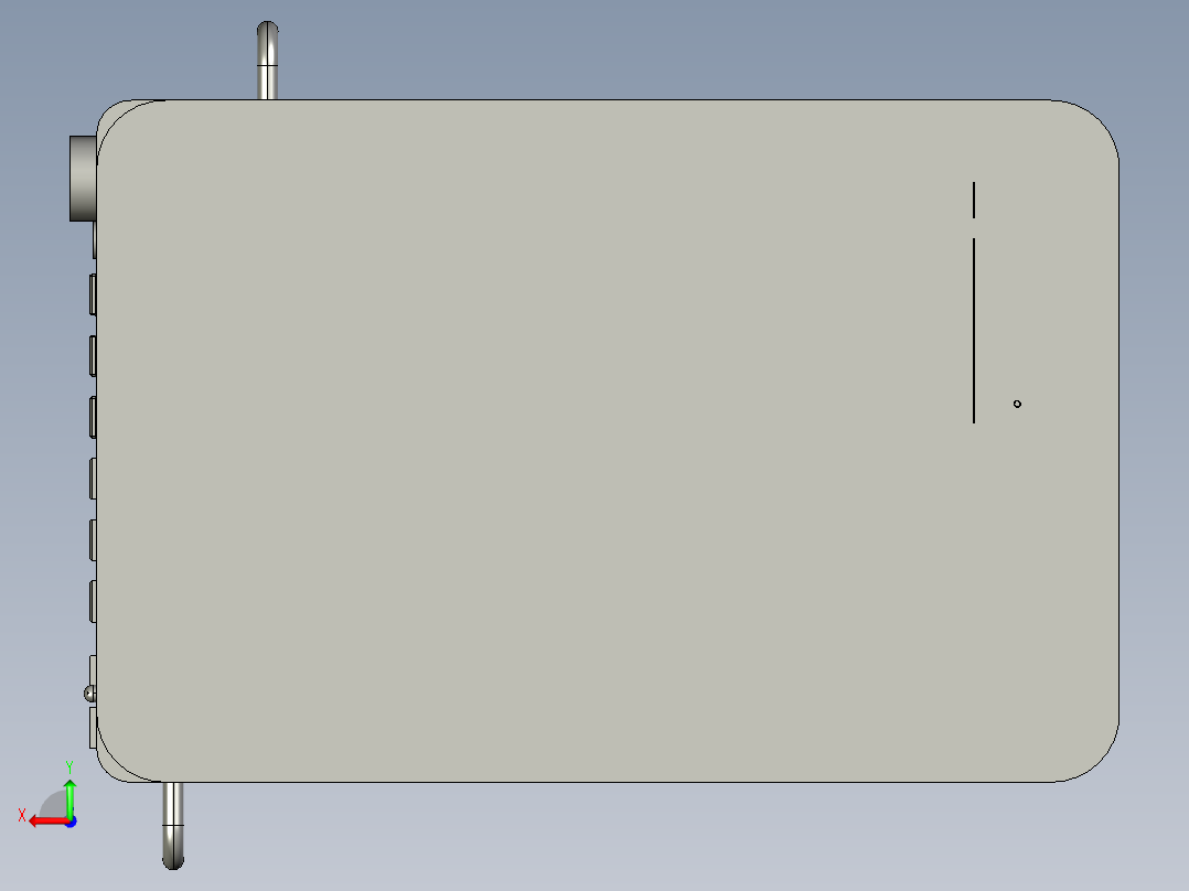技术远程气体检测系统后视图