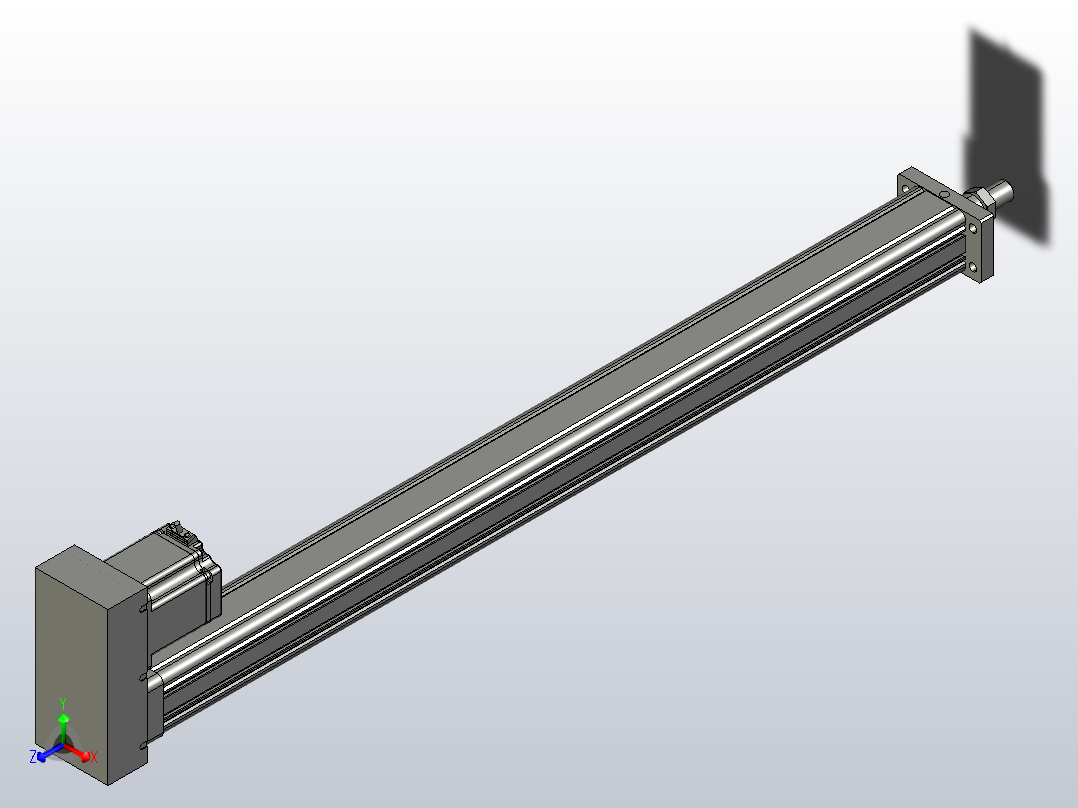 伺服电缸SOE50-L10-C-S850-P-FA-A-P75-D3正等轴测图