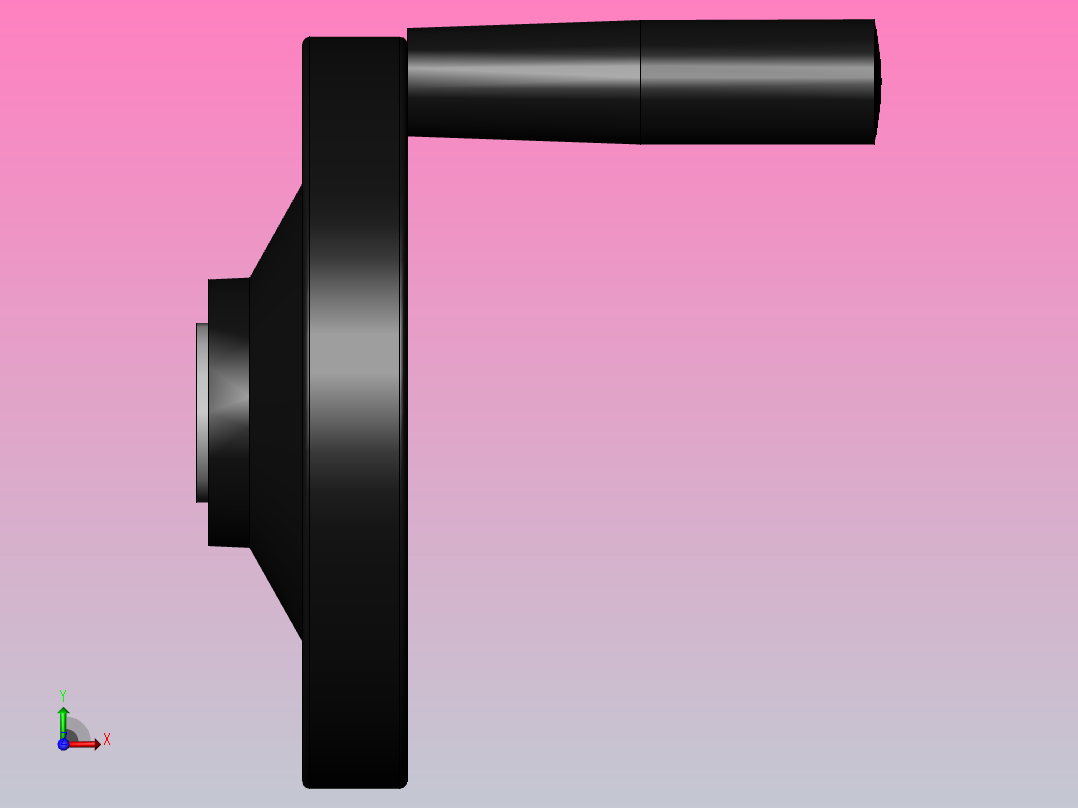 背面波纹手轮B装配[WCBH220B]前视图