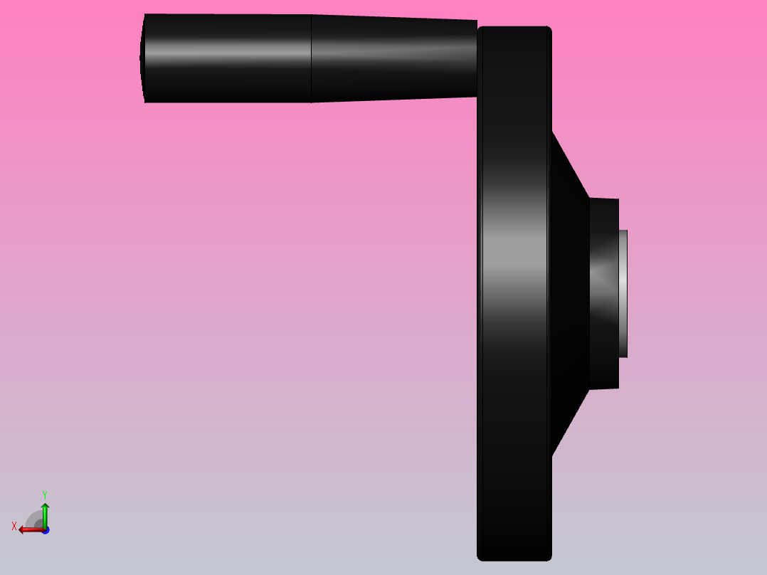 背面波纹手轮B装配[WCBH220B]后视图