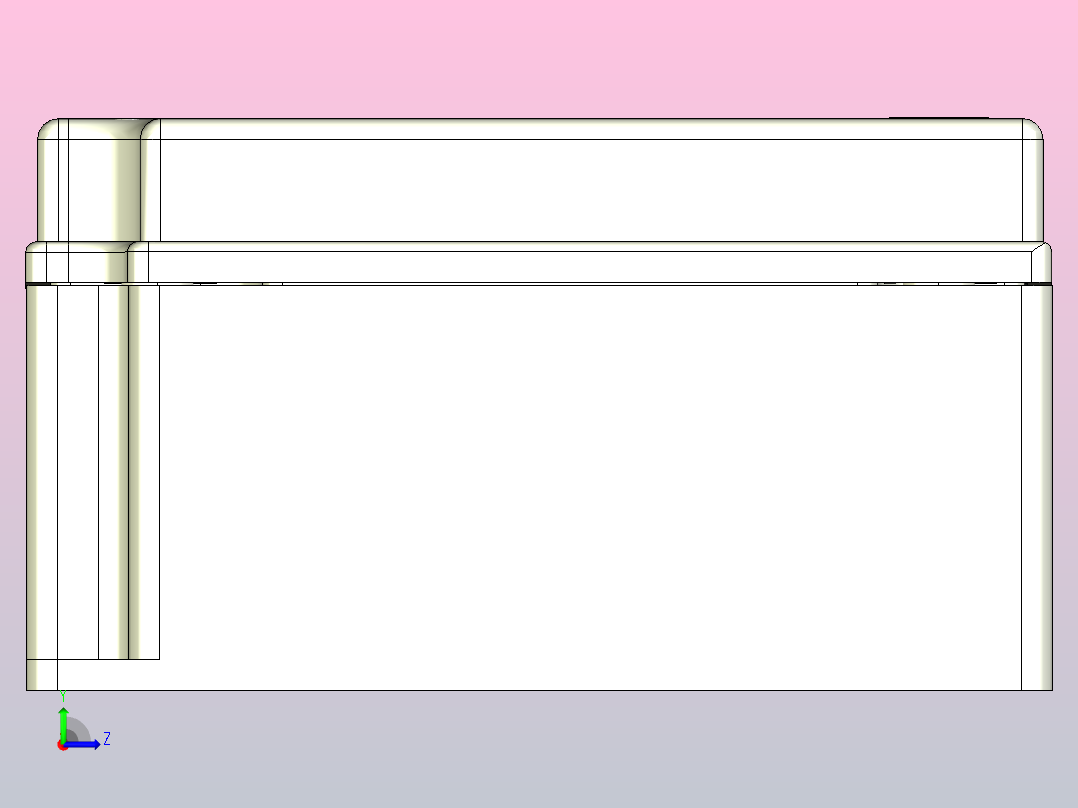 接线盒ZKN08-20P左视图