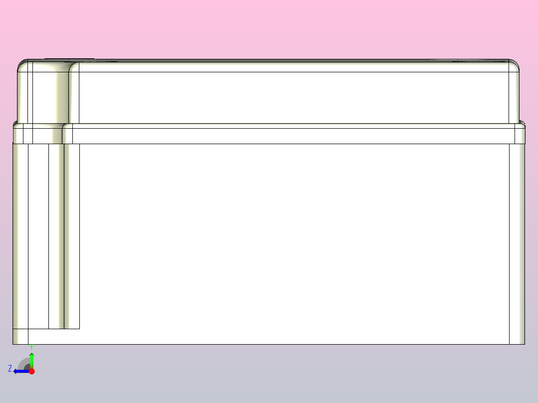接线盒ZKN08-20P右视图