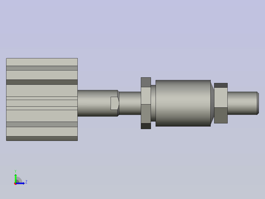 裁刀氣缸左视图