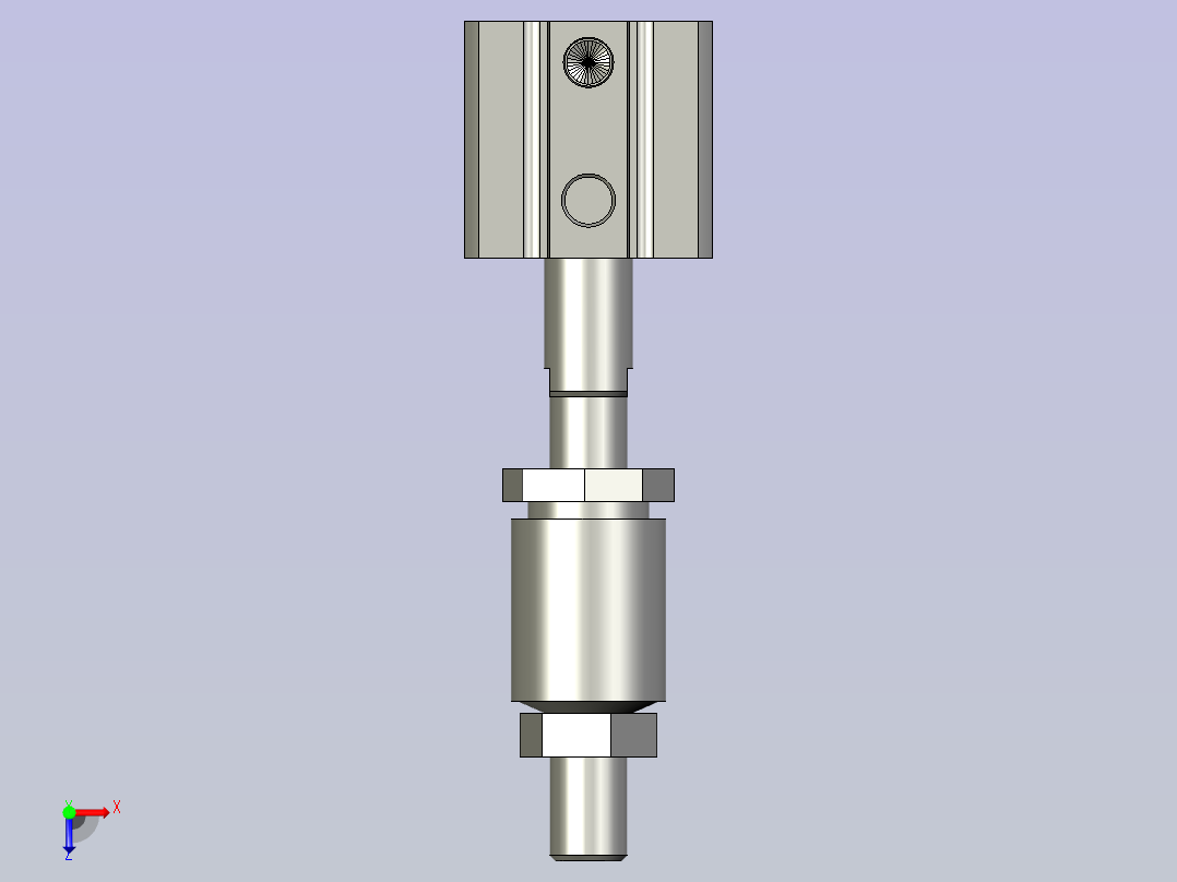 裁刀氣缸俯视图