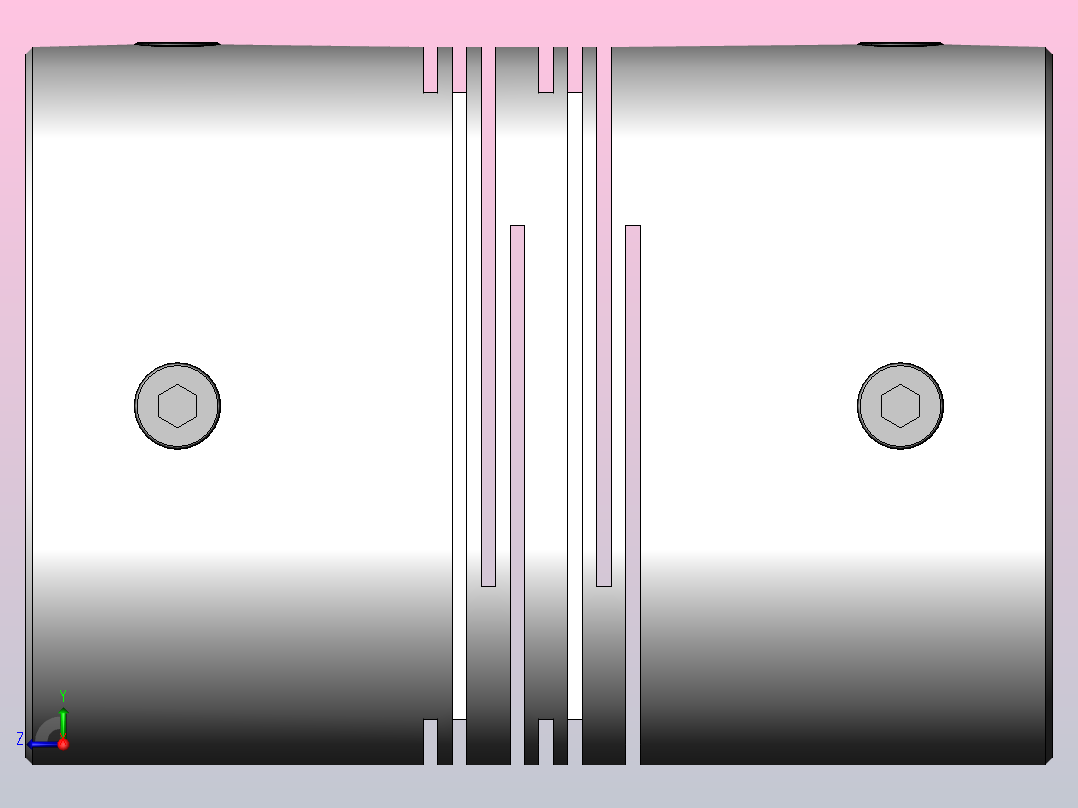 LK7系列键槽平行式联轴器[LK7-50K]右视图