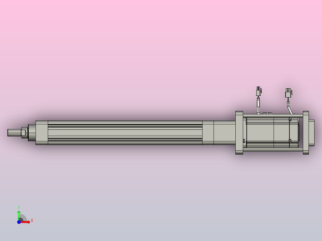 轻载电动缸TPA-ESR50-1610C-L300-M-FB-W-P75-C3前视图
