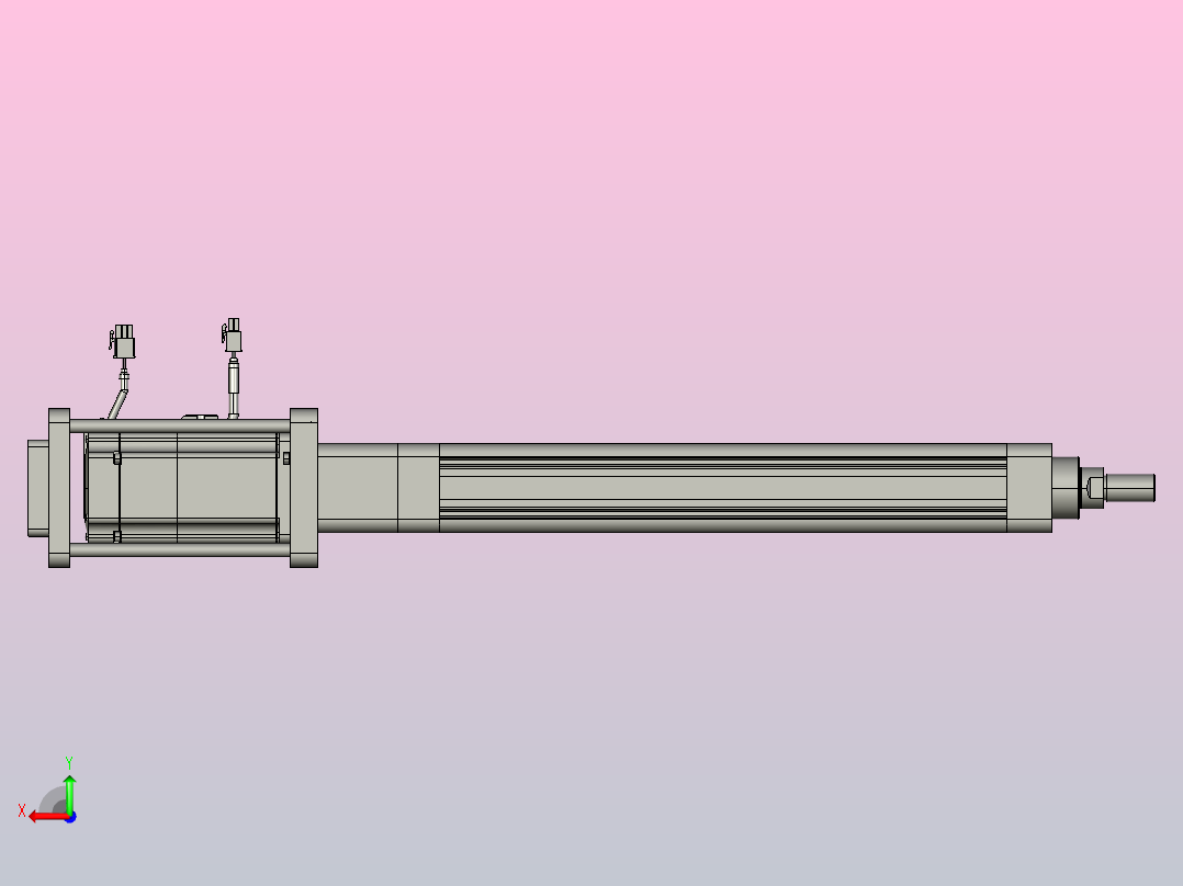 轻载电动缸TPA-ESR50-1610C-L300-M-FB-W-P75-C3后视图