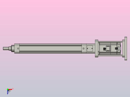 轻载电动缸TPA-ESR50-1610C-L300-M-FB-W-P75-C3俯视缩略图