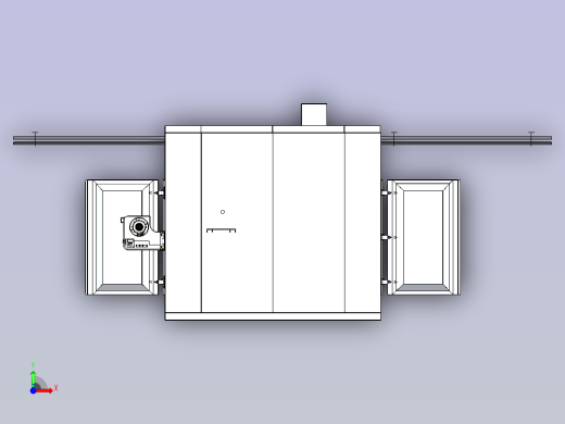 一款输送粉末涂层炉3D前视缩略图
