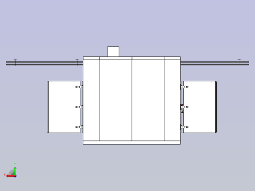 一款输送粉末涂层炉3D后视缩略图