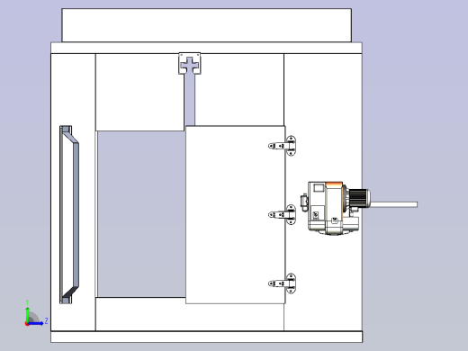 一款输送粉末涂层炉3D左视缩略图