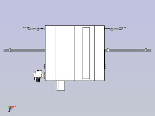 一款输送粉末涂层炉3D俯视缩略图