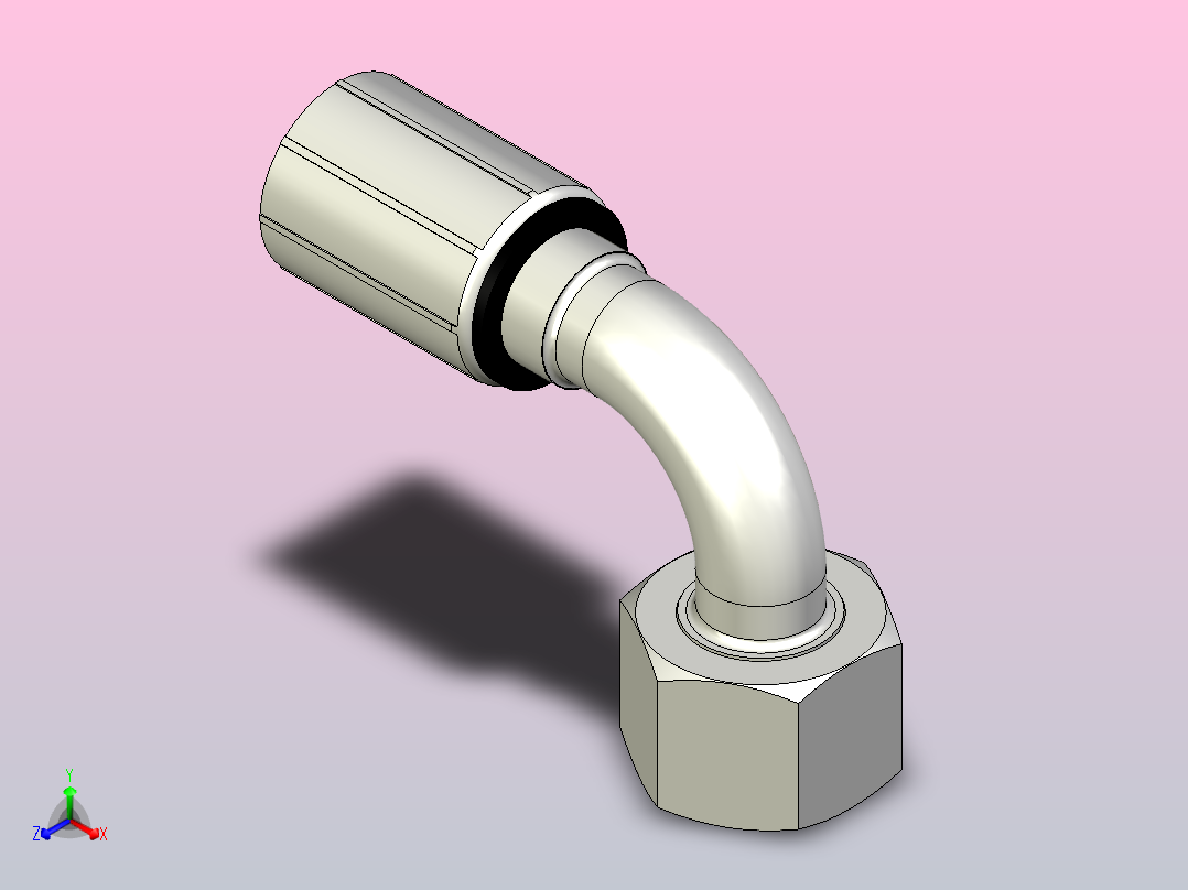 标准液压接头1CF46-15-8主视图