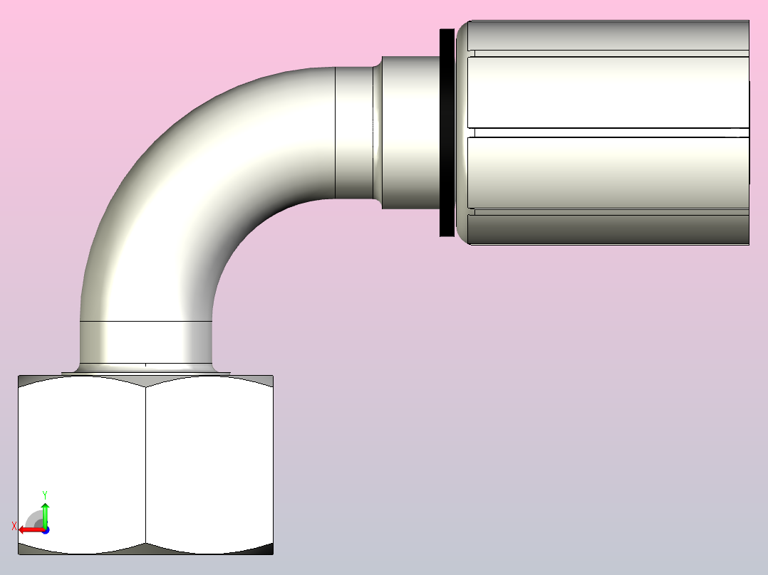 标准液压接头1CF46-15-8后视图