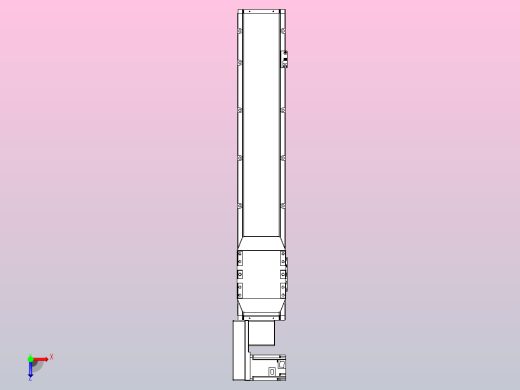机器人皮带驱动直线轴TPA-GCB-150-P80-L650-QL-M75-N3俯视缩略图