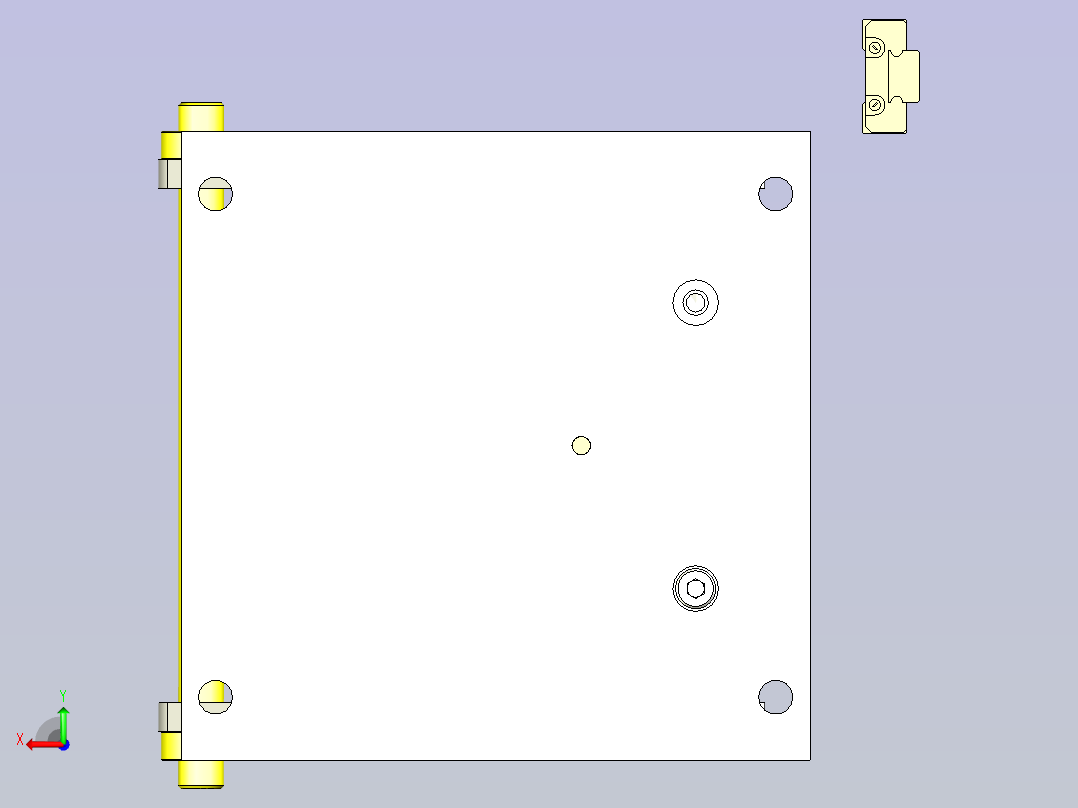 一款树脂外壳压入夹具3D图纸后视图